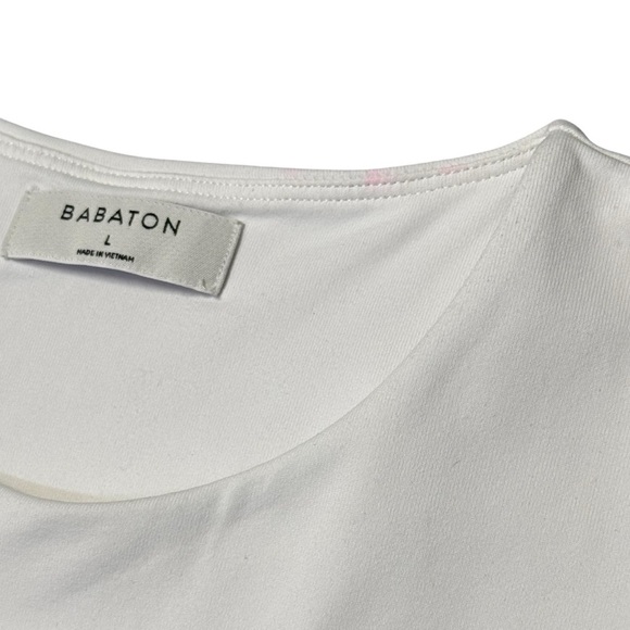 Babaton White Cropped Comfort Tank Women's Size L - Picture 4 of 11